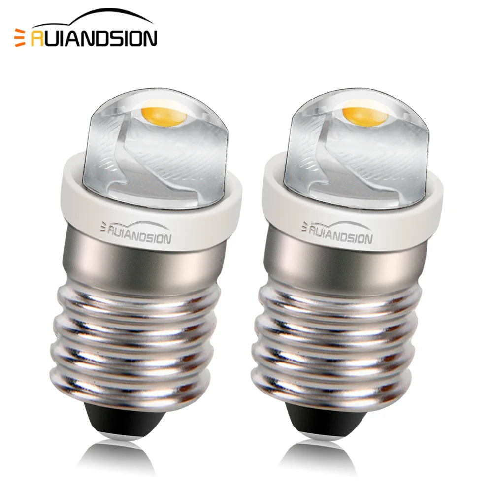 ampoule led torches 5w e10 3v 5v 6v 9v 12v 24v blanc argenté moderne