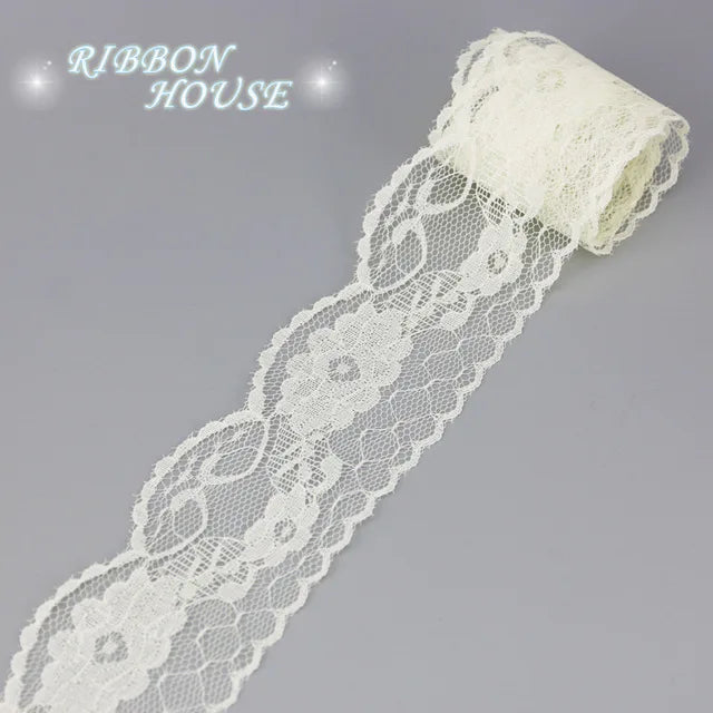 ruban dentelle fleurs rose blanc bleu beige gris rouge vert violet classique polyester écologique