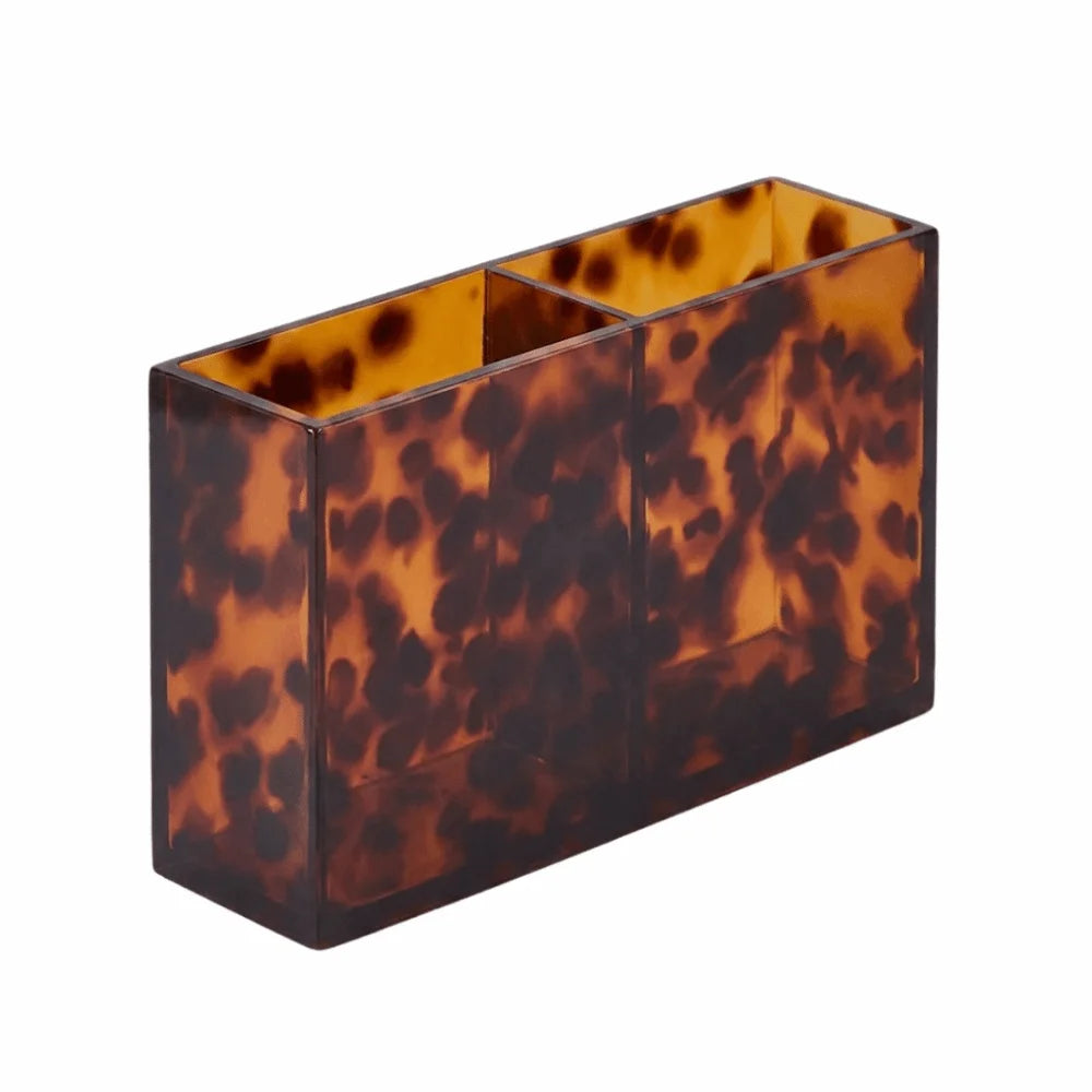 boîtes rangement acrylique porte savon léopard moderne chic marron clair rectangulaire carré poignées