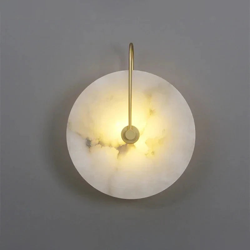 lampe murale moderne marbre blanc noir éclairage quotidien fixée 220v led 2000lm 10m²