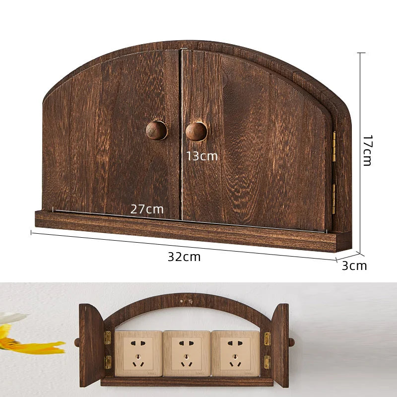 cache prise électrique moderne bois blanc marron naturel opacité vis fixation
