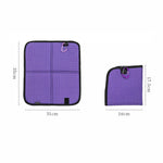 coussin pliable camping violet vert beige maille fine imperméable carabine poignée moderne pratique