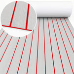 tapis sol bateau mousse eva antidérapant auto adhésif bleu clair noir rayures moderne