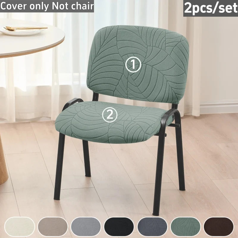 housse chaise gris rayures moderne adhésif polyester salle manger mariage banquette universelle washable