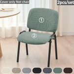 housse chaise gris rayures moderne adhésif polyester salle manger mariage banquette universelle washable