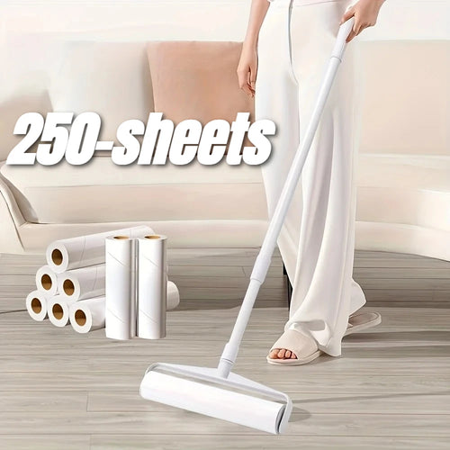 nettoyeur tapis canapé rouleau adhésif poils longs manche télescopique moderne minimaliste rouleaux papier feuillets