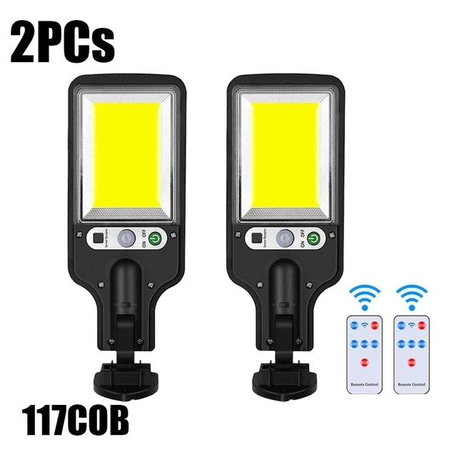 lampe rue solaire moderne noire led ip65 extérieure capteur mouvement fixée vis