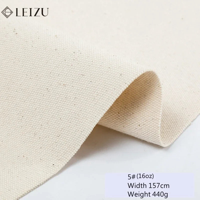 toile coton beige clair résistante 137 157cm classique tissage dense matériaux bricolage