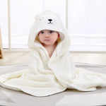 robe bain bébé animaux mignons gris blanc rose bleu douce confortable sortie plagewasher machine