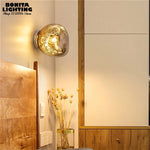 applique murale verre texturé or moderne éclairage quotidien fixée mur opacité lumière led 249