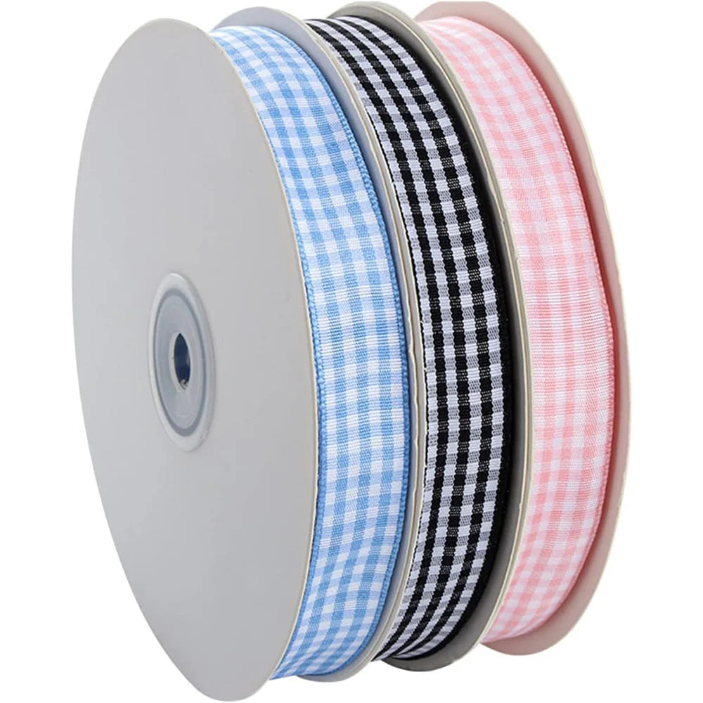 ruban carreaux noir blanc ruban carreaux rouge blanc ruban coton polyester classique 1.5cm opaquet