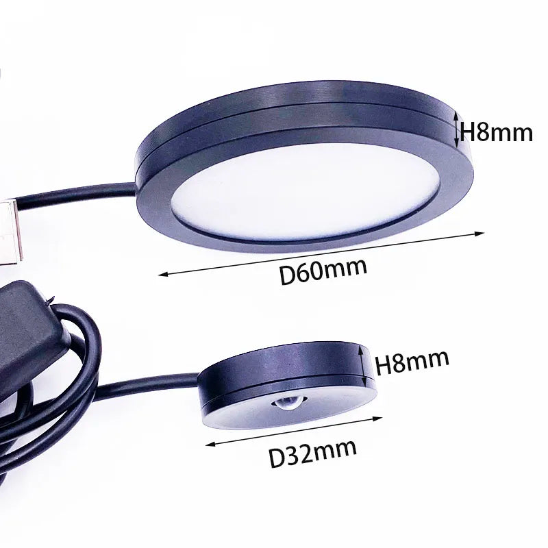 projecteur led rechargeable noir blanc argent câble usb interrupteur moderne minimaliste 6v 3w dc5v