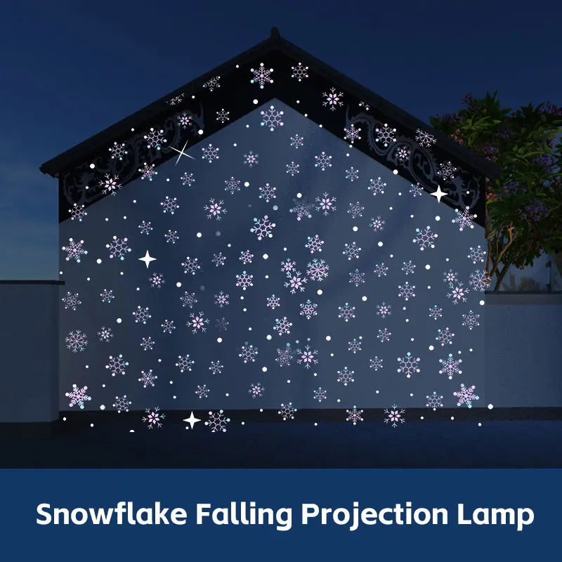 projecteur flocons neige blanc gris bleu violet moderne adhésif extérieur led certifié rohs