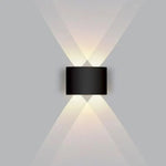 lampe murale led moderne noire 2w 4w ip65 ac90265v fixe chambre salle entrée