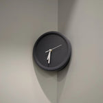 horloge murale moderne simple bleu rouge noir aiguille sans tic tac minimaliste salon