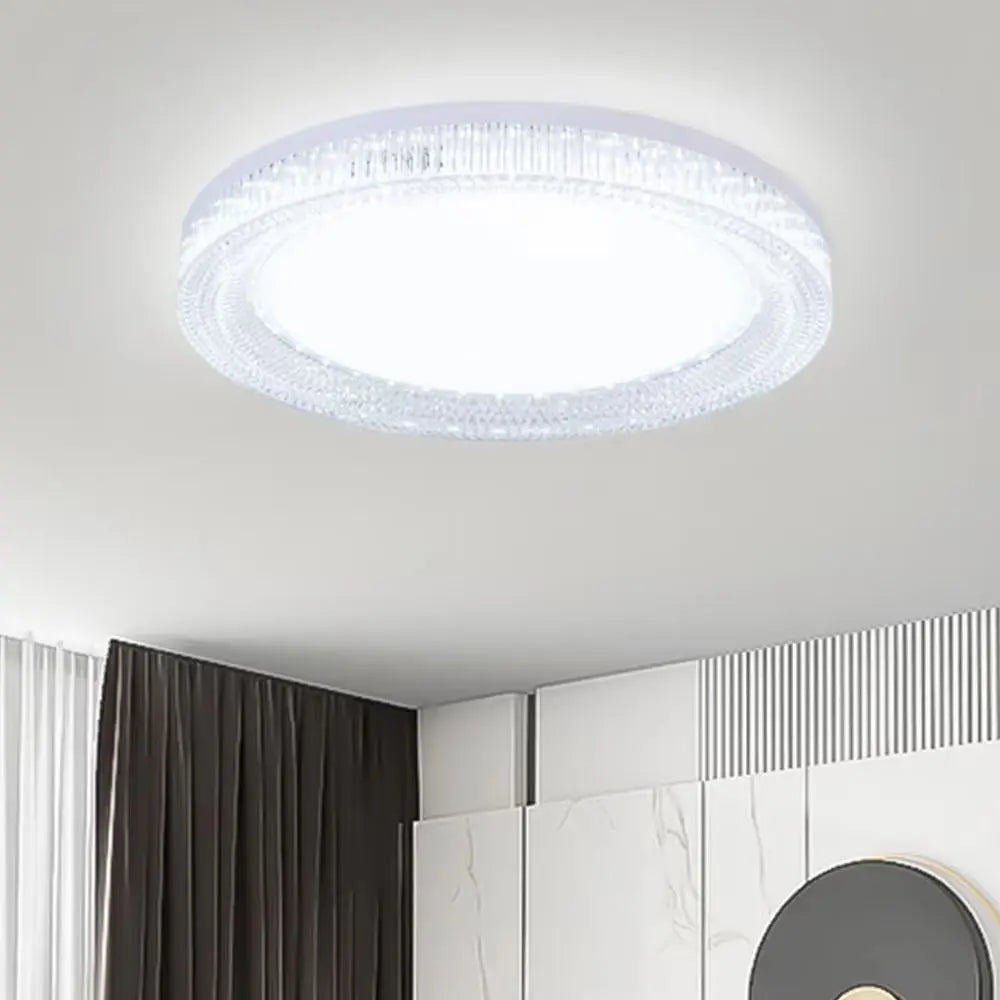 lampe moderne blanc motifs géométriques 48w 36w 24w led 90260v interrupteur tactile