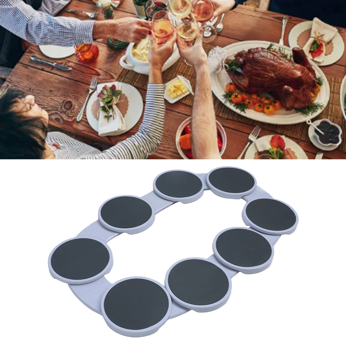 Plateau organisateur de nourriture avec plats variés