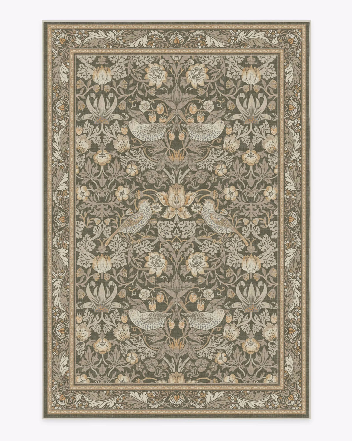 tapis floral oiseaux vert beige bleu rose classique salon chambre salle bainextérieur commercialisation 80x120cm