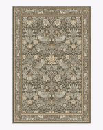 tapis floral oiseaux vert beige bleu rose classique salon chambre salle bainextérieur commercialisation 80x120cm