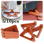 supports pot orange moderne adhésif 10pc 5pc plateau plat lisse ventilé jardineriaux