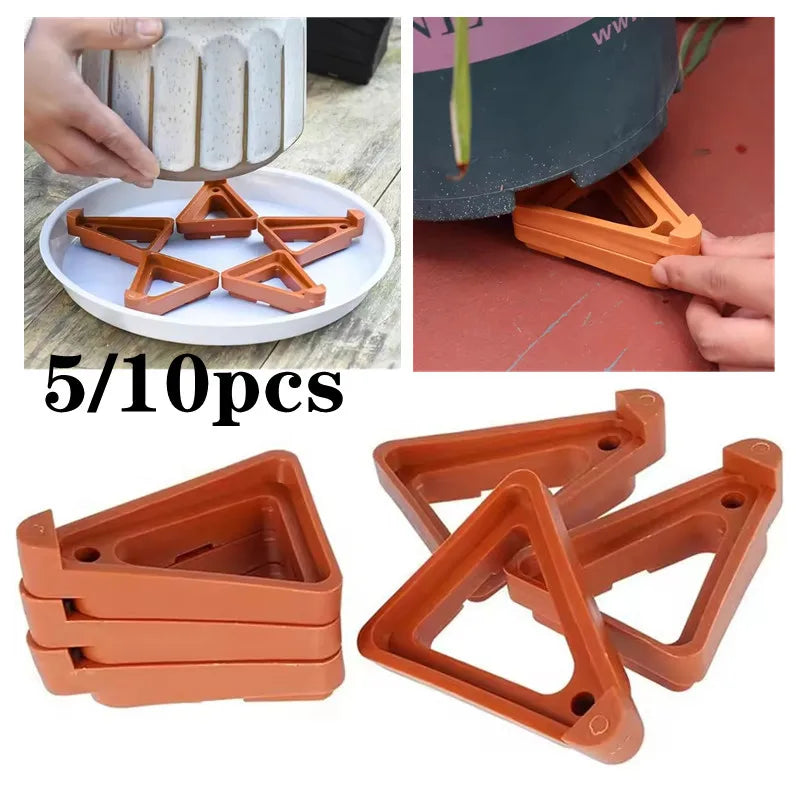 supports pot orange moderne adhésif 10pc 5pc plateau plat lisse ventilé jardineriaux