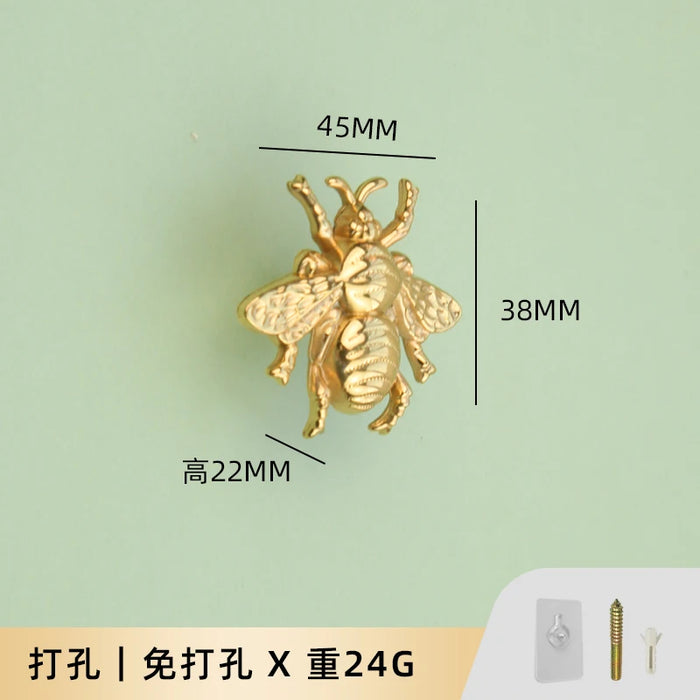 porte serviettes or artisanal abeille papillon libellule feuille cerf simple deco mural