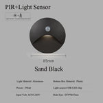 applique murale led 3w blanc chaud moderne capteur mouvement pire résistant 110v 220v