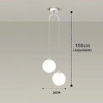 suspension lumineuse pendentif verre blanc structure dorée éclairage moderne chambre étude