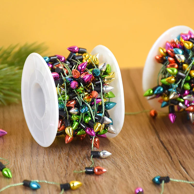 guirlande lumineuse multicolore brillantes clips fixation décoration noël maison ornement arbre noël festive