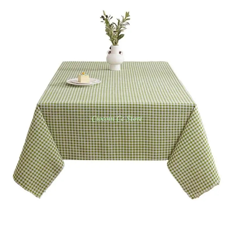 nappe verte carreaux polyester réutilisable classique cuisine 150x100 150x150 150x180