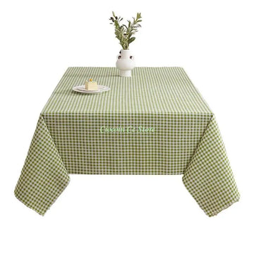 nappe verte carreaux polyester réutilisable classique cuisine 150x100 150x150 150x180