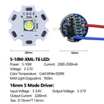diodes led 20mm bleu clair jaune noir doré conducteurs pcb projecteur lampe torche phare