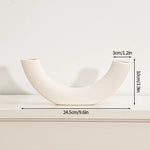 vases blancs modernes céramique rondes lignes horizontales décoration intérieure simple