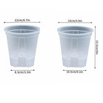 pots plante autoarrosants plastique moderne transparent grille d'irrigation double couche
