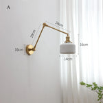lampe murale moderne or blanc plissée cordon commande 29cm 16cm 24cm 14cm 30cm 17cm