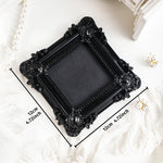 cadre decoratif noir baroque resine mural classique ornements decor maison tridimensionnel moderne