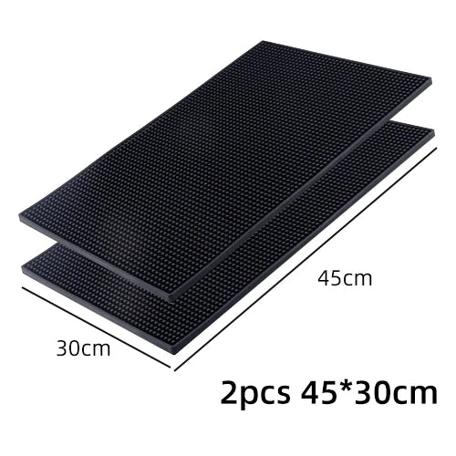 tapis bar silicone perforé noir moderne 30x15cm 30x45cm 60x8cm set 3pcs durable