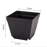 Pots fleurs plastique noir blanc violet bleu modernes 7cm 8cm 10cm jardin