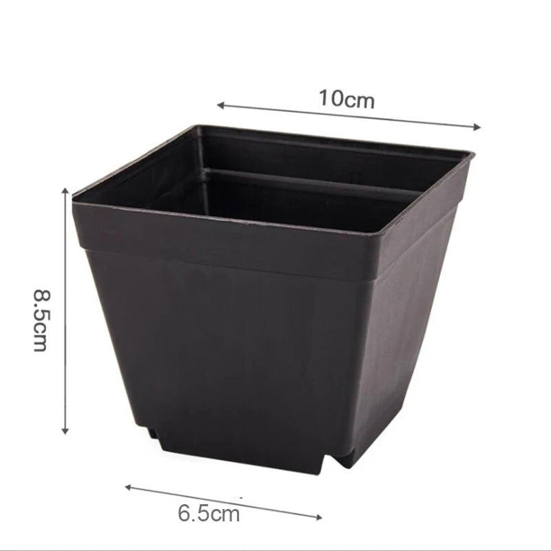 Pots fleurs plastique noir blanc violet bleu modernes 7cm 8cm 10cm jardin