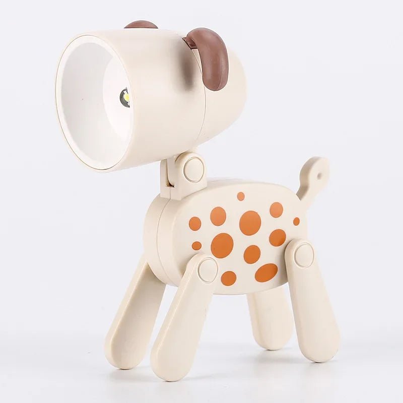 veilleuse pliante animaux chien girafe lampe table bleu jaune rose modernes clips
