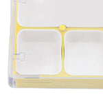 boîte rangement transparente pièces montre compartiments séparateurs pratique moderne espaces grandes petites dimensions clips