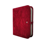 porte bijoux velours rouge moderne clics rangement grilles transparentes bijoux organisation coffret cadeau
