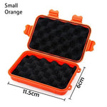 boîtes rangement réutilisables tailles poignées couleur noir orange beigeintérieur mousse noire