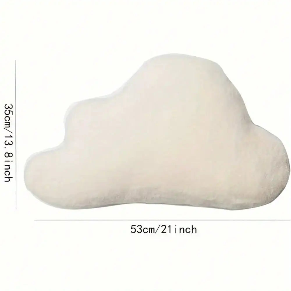 coussin moderne blanc rose pâle texture douce confortable canapé chambre 35x53cm