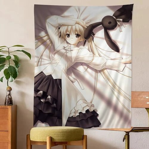 tapisserie murale anime japonais personnages manga décoration chambre salon tissu décor artistique intérieur moderne