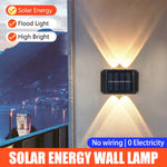 lampes murales solaires led noir blanc jaune chaud ip45 moderne minimalisteextérieur autonomes