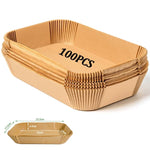 tapis cuisson marron rayures verticales pochoirs cuisine moderne 25.5cm 17.5cm 100 pièces 200 pièces