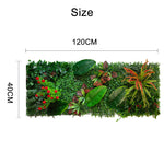 plantes artificielles murales vertes feuilles diverses moderne extérieur accrochables branches fleurs