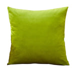 housse coussin carrée velours uni canapé salon décoration maison 45x45cm