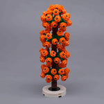 arbres miniatures créatifs fleurs roue dentée couleurs vives base plate naturelle